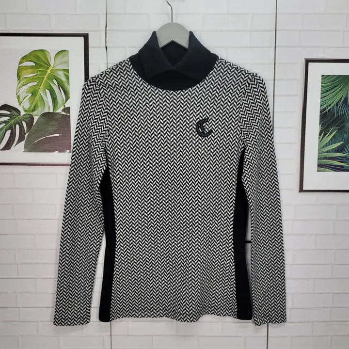 [BUNJANG] Callaway Turtleneck Long Sleeve Knit T-shirt / 캘러웨이 터틀넥 긴팔 니트 티셔츠 90사이즈