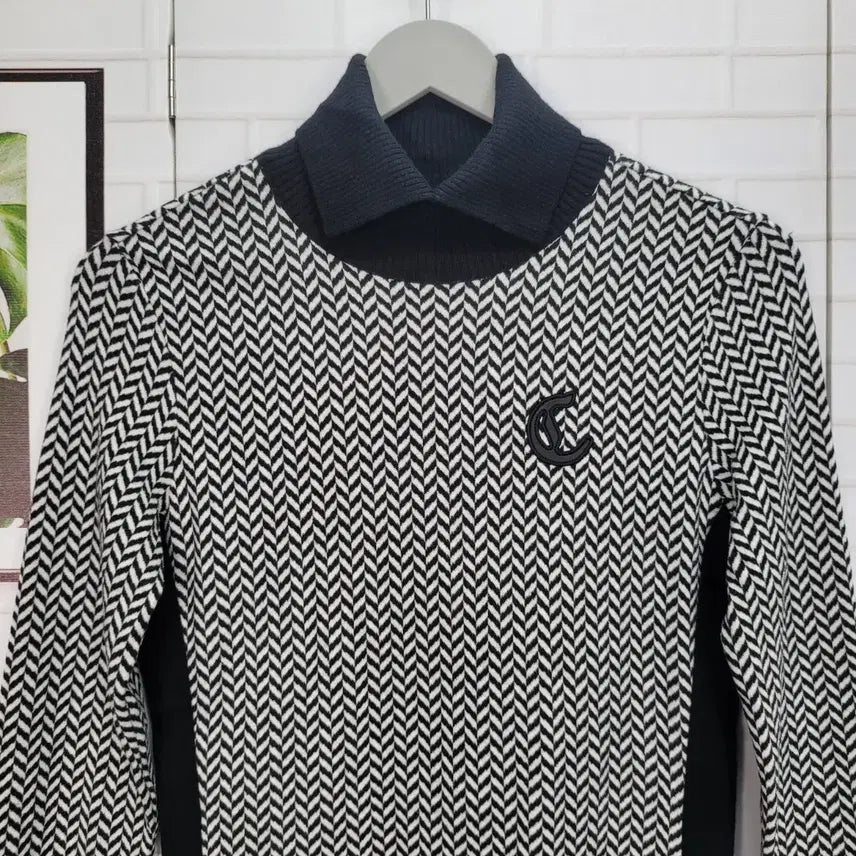 [BUNJANG] Callaway Turtleneck Long Sleeve Knit T-shirt / 캘러웨이 터틀넥 긴팔 니트 티셔츠 90사이즈
