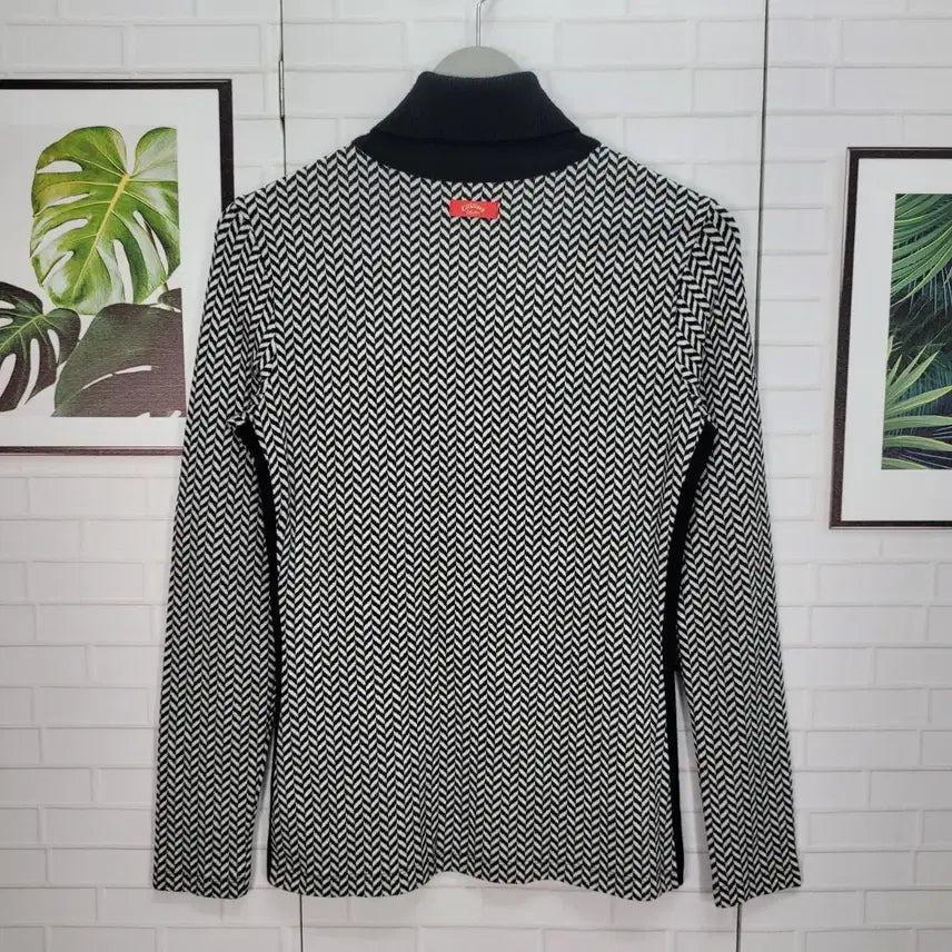 [BUNJANG] Callaway Turtleneck Long Sleeve Knit T-shirt / 캘러웨이 터틀넥 긴팔 니트 티셔츠 90사이즈