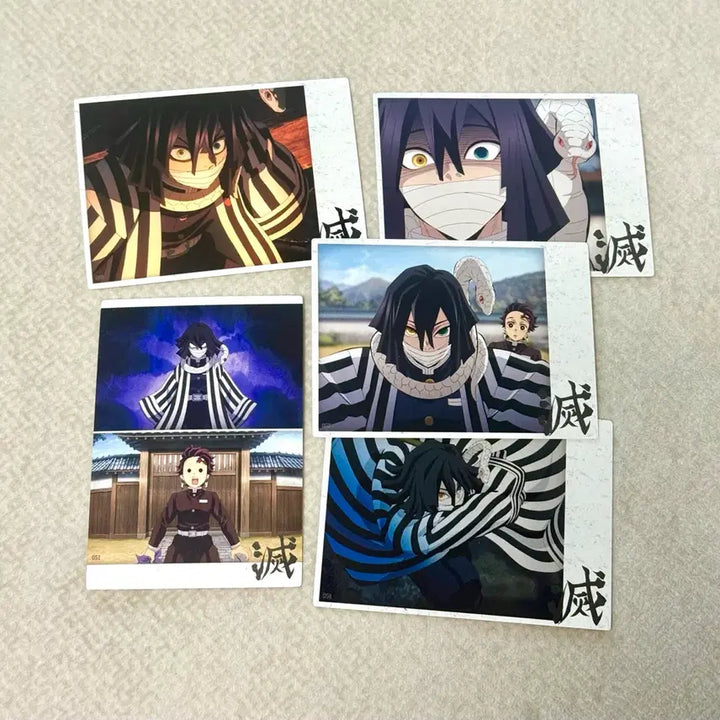 [BUNJANG] Demon Slayer Obanai Iguro Highlight Pick Card Bundle / 귀멸의칼날 귀칼 이구로 하이라이트픽 카드 지류 모음 6장 일괄