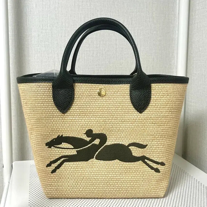 [BUNJANG] Longchamp Le Panier Pliage S Dot Bag / 롱샴 르 파니에 플리아쥬 S 도트백(카키/정품)