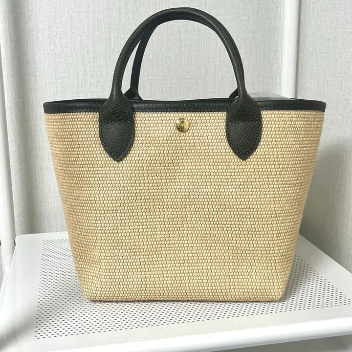 [BUNJANG] Longchamp Le Panier Pliage S Dot Bag / 롱샴 르 파니에 플리아쥬 S 도트백(카키/정품)