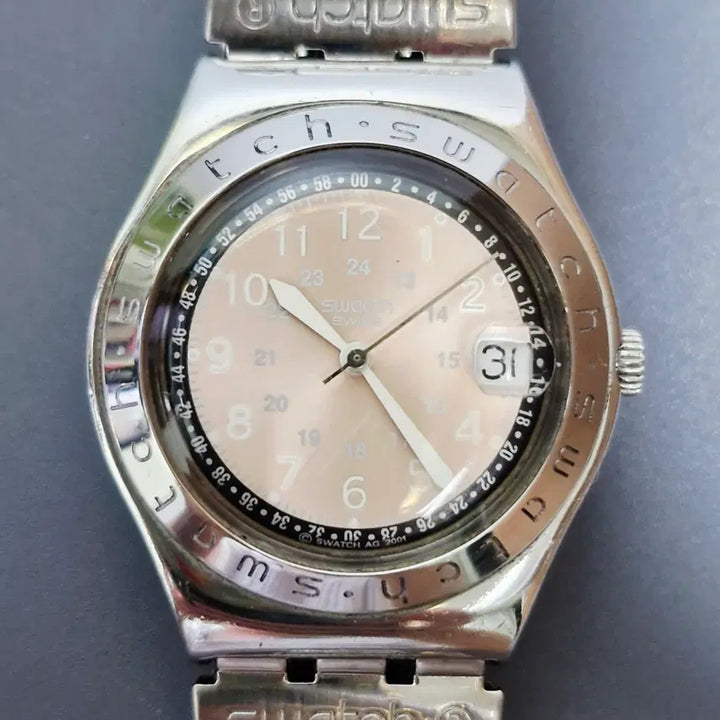 [BUNJANG] Swatch Irony Happy Joe Pink Watch / 01) 스와치 아이러니 해피조 핑크 시계