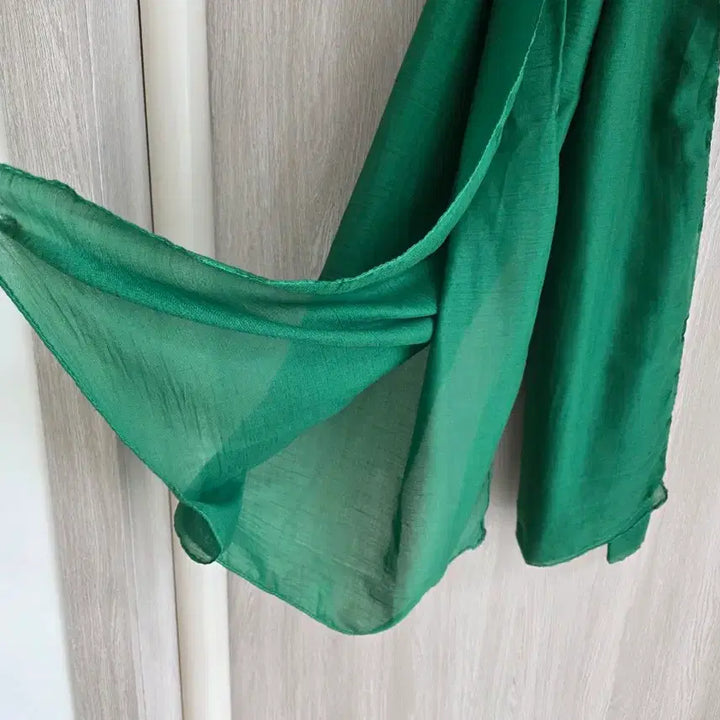 [BUNJANG] Basic Solid Color Scarves / 그린/회색 기본 무지 머플러 2종