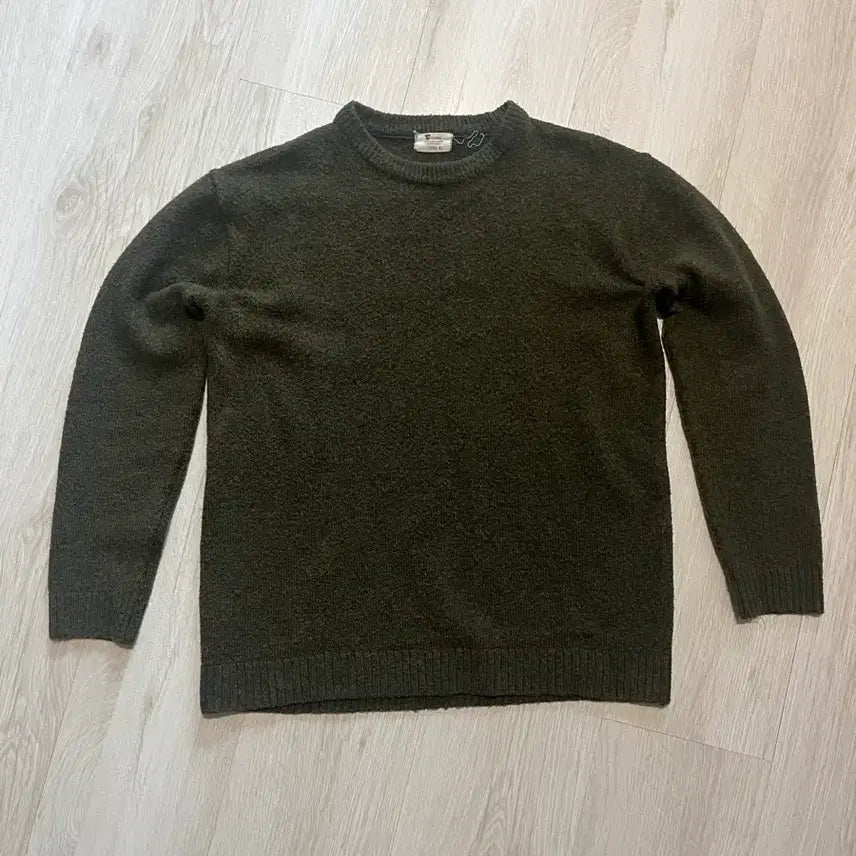 [BUNJANG] Knit Sweater XL / 카키색 니트 스웨터 XL