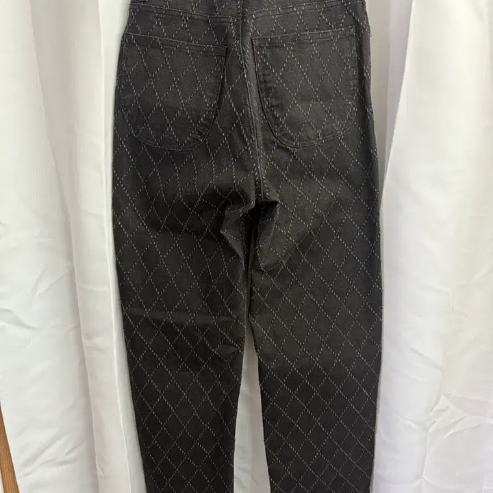 [BUNJANG] Exercise Diamond Pattern Denim Pants / 엑서사이즈 다이아몬드 패턴 데님 팬츠