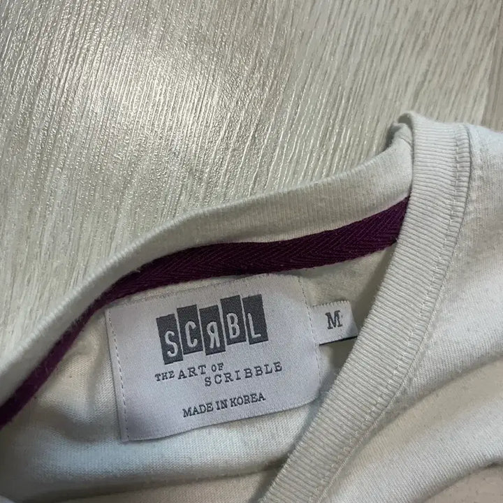 [BUNJANG] White Printed Long Sleeve Shirt M / 흰색 프린팅 긴팔 롱슬리브 M