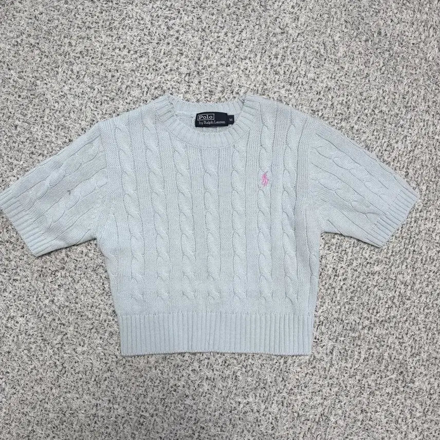 [BUNJANG] Polo Ralph Lauren Short Sleeve Knit Top / 빈티지 폴로 반팔 숏 니트