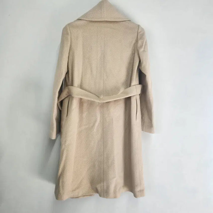 [BUNJANG] IZZAT BABA Angora Blend Shawl Collar Belted Coat / IZZAT BABA 앙고라 혼방 숄칼라 벨티드 코트 (베이지/55)