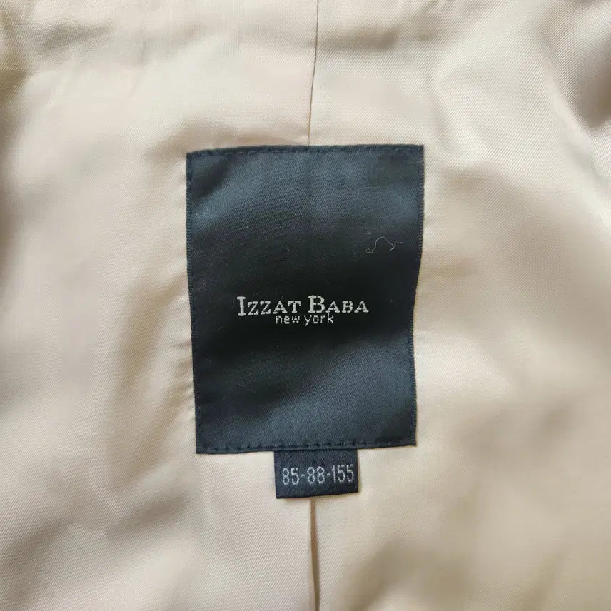[BUNJANG] IZZAT BABA Angora Blend Shawl Collar Belted Coat / IZZAT BABA 앙고라 혼방 숄칼라 벨티드 코트 (베이지/55)