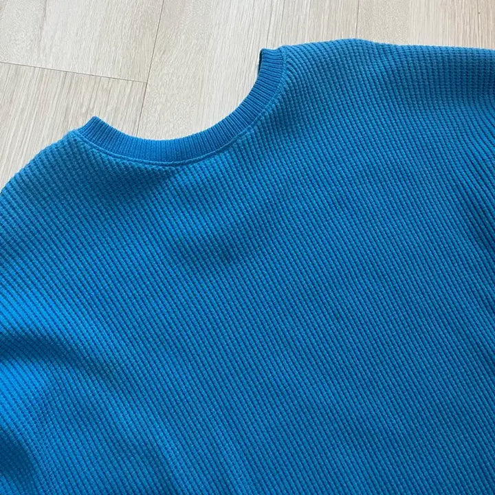 [BUNJANG] Musinsa Blue Waffle Knit Sweater XL / 무신사 파란색 와플 니트 스웨터 XL