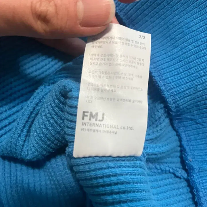 [BUNJANG] Musinsa Blue Waffle Knit Sweater XL / 무신사 파란색 와플 니트 스웨터 XL