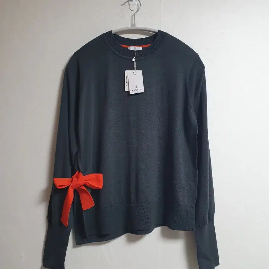 [BUNJANG] Lanvin En Bleu Wool Knit Sweater / 랑방 앙 블루 니트 38 / 리본 디테일 울 니트 3296814