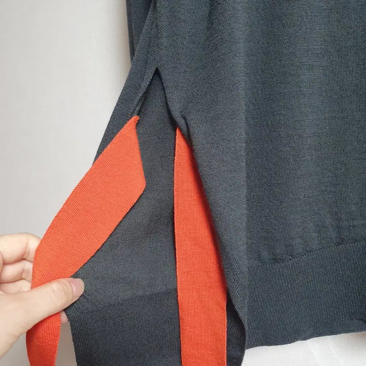 [BUNJANG] Lanvin En Bleu Wool Knit Sweater / 랑방 앙 블루 니트 38 / 리본 디테일 울 니트 3296814