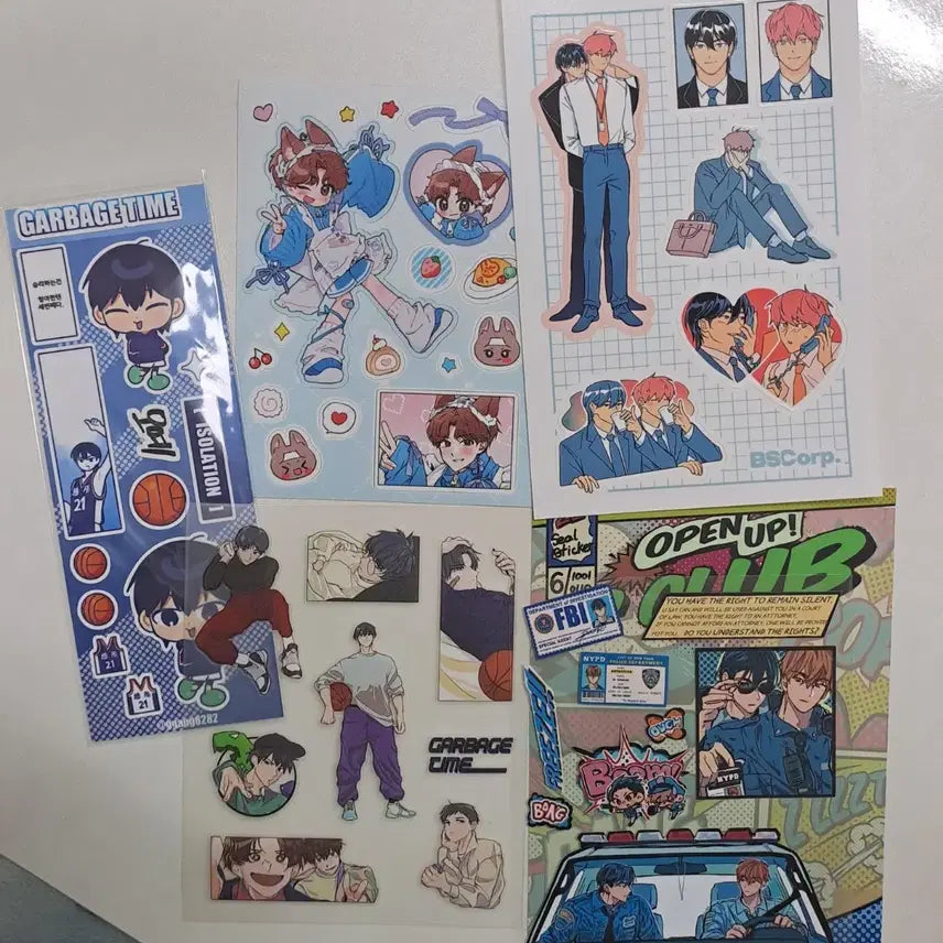 [BUNJANG] Garbage Time Non-Official Sticker Bundle Set / 가비지타임 비공굿 스티커