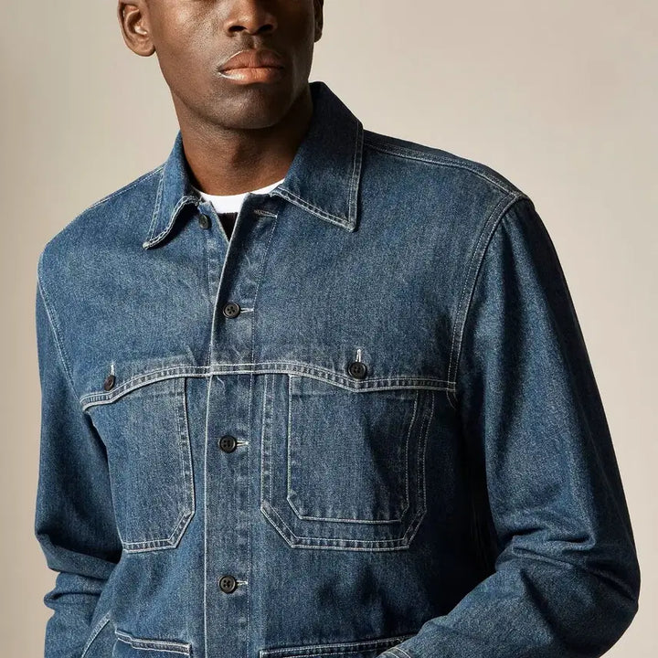 [BUNJANG] J.Crew Denim Field Utility Jacket / 제이크루 데님 필드 유틸리티 자켓 초어자켓 워크자켓 드레익스맛