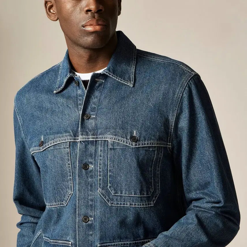 [BUNJANG] J.Crew Denim Field Utility Jacket / 제이크루 데님 필드 유틸리티 자켓 초어자켓 워크자켓 드레익스맛