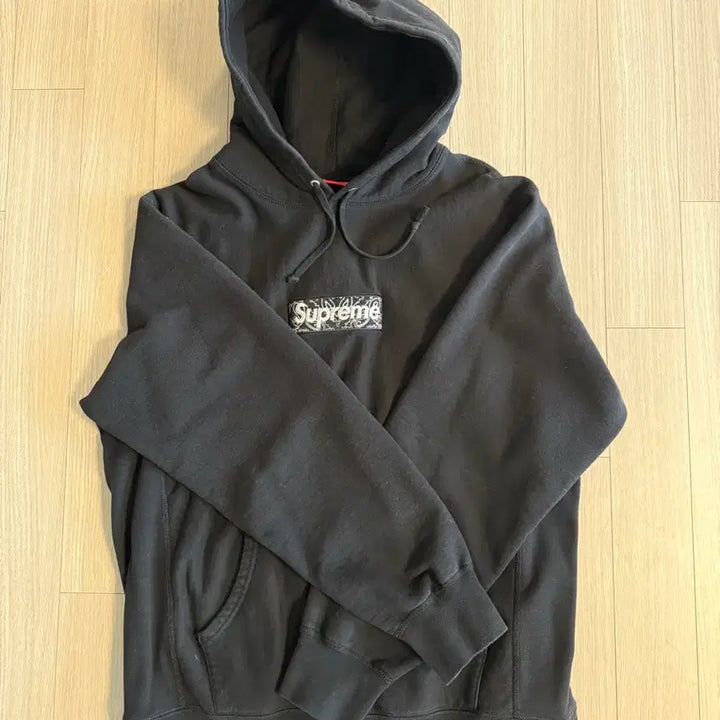 [BUNJANG] Supreme Bandana Logo Hoodie Black XL / [XL] 슈프림 반다나 후드티 블랙