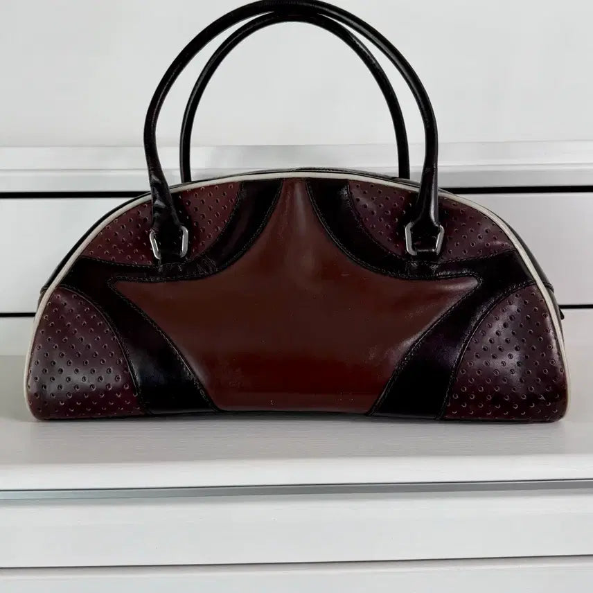 [BUNJANG] Prada Bowling Handbag Leather Vintage Boston Bag Tote 90s 00s / 프라다 볼링백 핸드백 가죽 빈티지 브라운 보스턴백 토트백 90s 00s