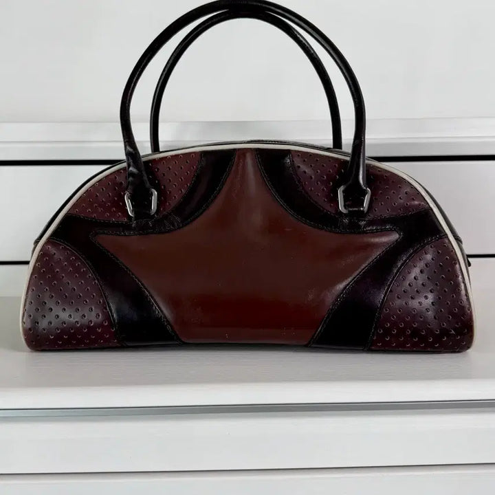 [BUNJANG] Prada Bowling Handbag Leather Vintage Boston Bag Tote 90s 00s / 프라다 볼링백 핸드백 가죽 빈티지 브라운 보스턴백 토트백 90s 00s