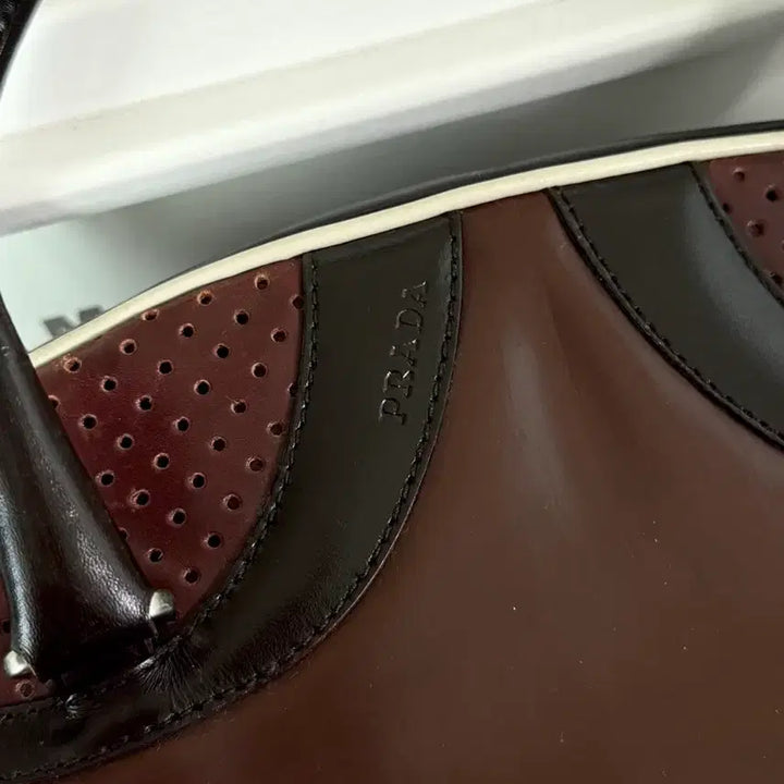 [BUNJANG] Prada Bowling Handbag Leather Vintage Boston Bag Tote 90s 00s / 프라다 볼링백 핸드백 가죽 빈티지 브라운 보스턴백 토트백 90s 00s