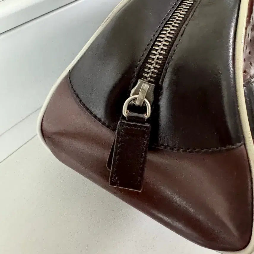 [BUNJANG] Prada Bowling Handbag Leather Vintage Boston Bag Tote 90s 00s / 프라다 볼링백 핸드백 가죽 빈티지 브라운 보스턴백 토트백 90s 00s