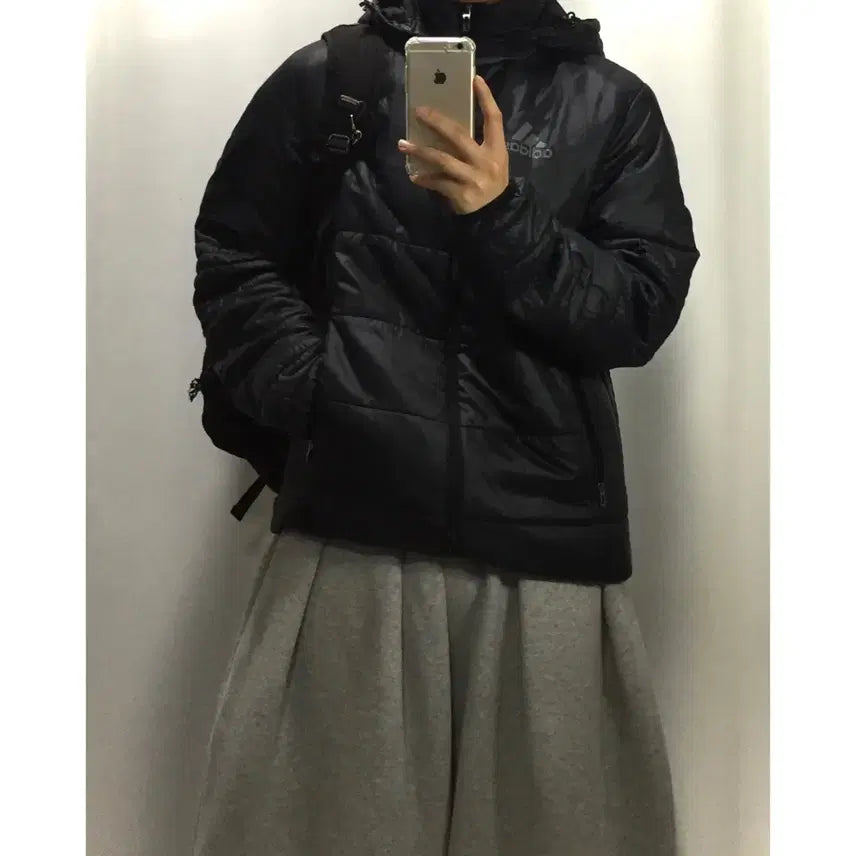 [BUNJANG] Adidas Tech Three-Stripe Lightweight Padded Jacket / Adidas 아디다스 테크 삼선 경량패딩