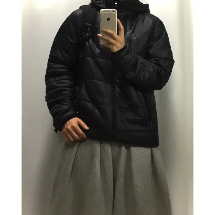 [BUNJANG] Adidas Tech Three-Stripe Lightweight Padded Jacket / Adidas 아디다스 테크 삼선 경량패딩