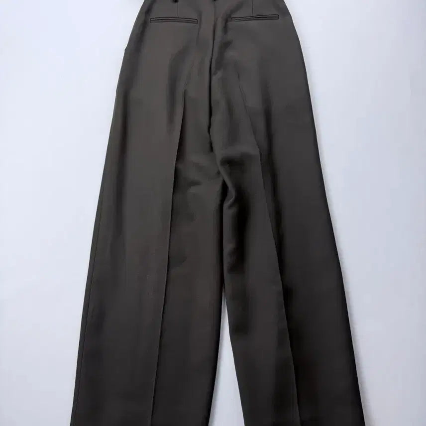 [BUNJANG] RECTO Khaki Brown Belted Slacks / 렉토 카키브라운 벨티드슬랙스