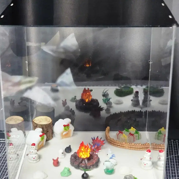 [BUNJANG] Digimon Resin Figure Baby + Elekmon Acrylic Case Set / [디지몬] 레진피규어 유아기 + 에렉몬  아크릴 케이스 세트