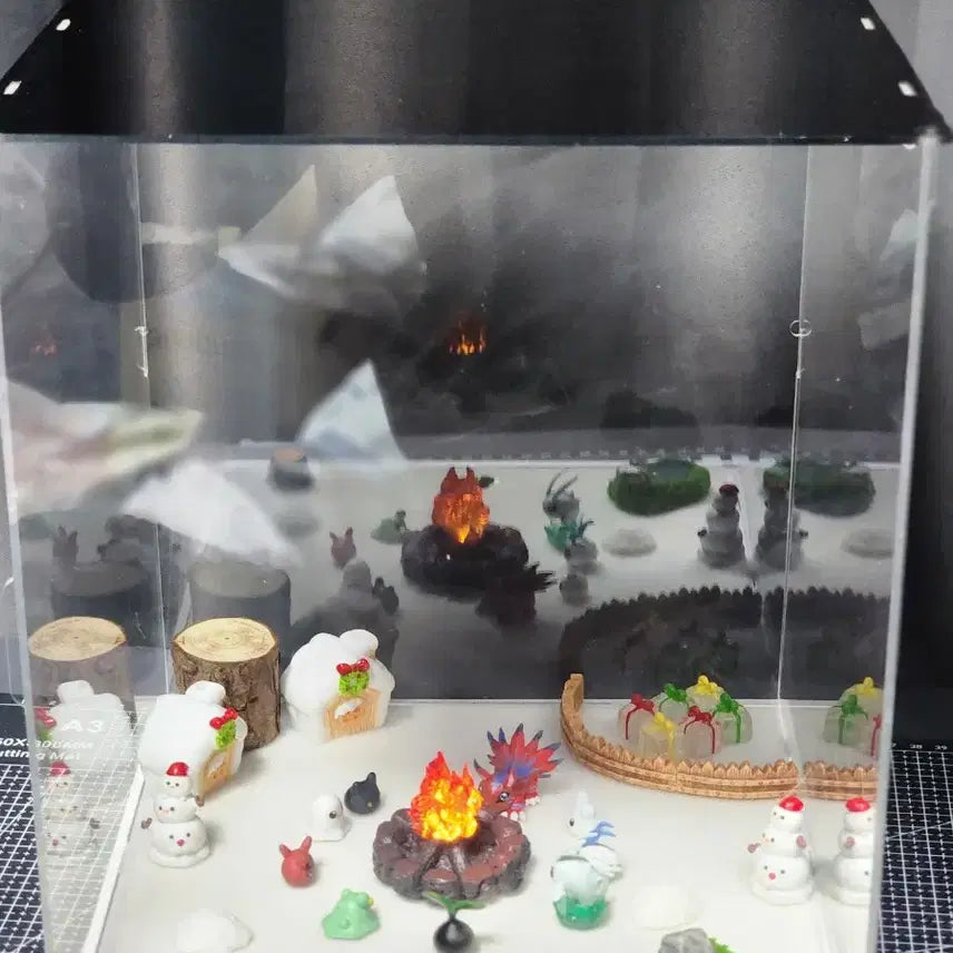 [BUNJANG] Digimon Resin Figure Baby + Elekmon Acrylic Case Set / [디지몬] 레진피규어 유아기 + 에렉몬  아크릴 케이스 세트