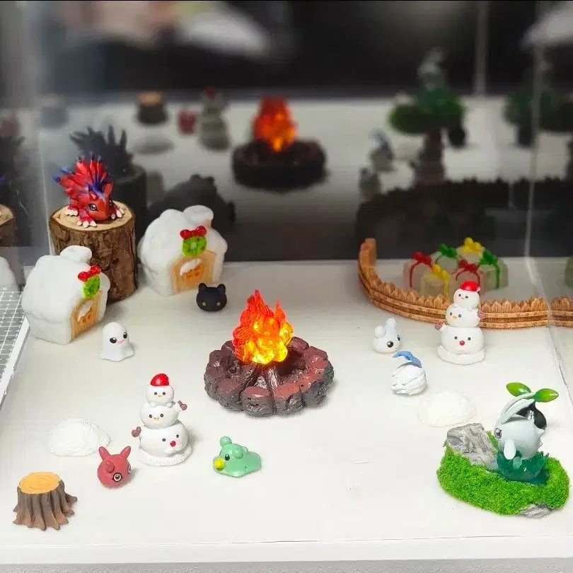 [BUNJANG] Digimon Resin Figure Baby + Elekmon Acrylic Case Set / [디지몬] 레진피규어 유아기 + 에렉몬  아크릴 케이스 세트