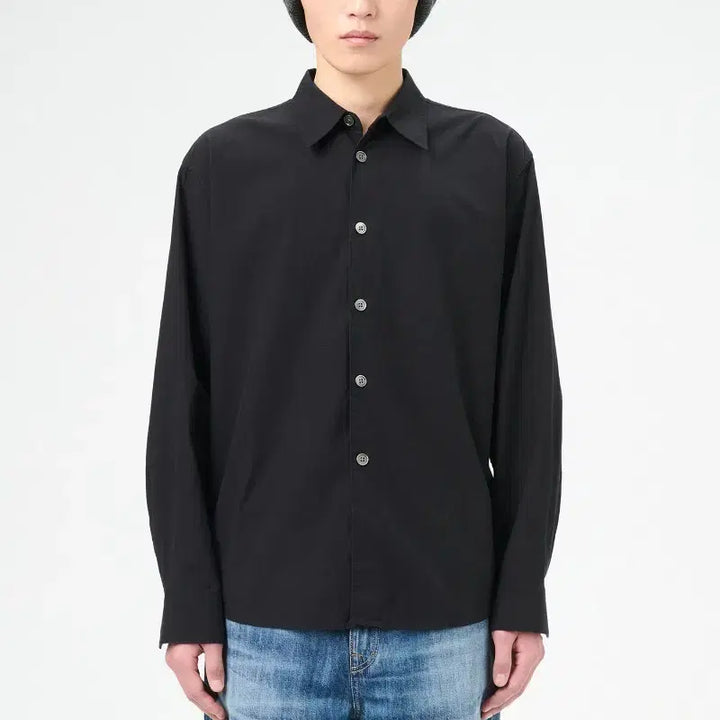 [BUNJANG] Our Legacy Beyond Poplin Shirt Liquid Black / [46] 아워레가시 비욘드 포플린 셔츠 리퀴드 블랙