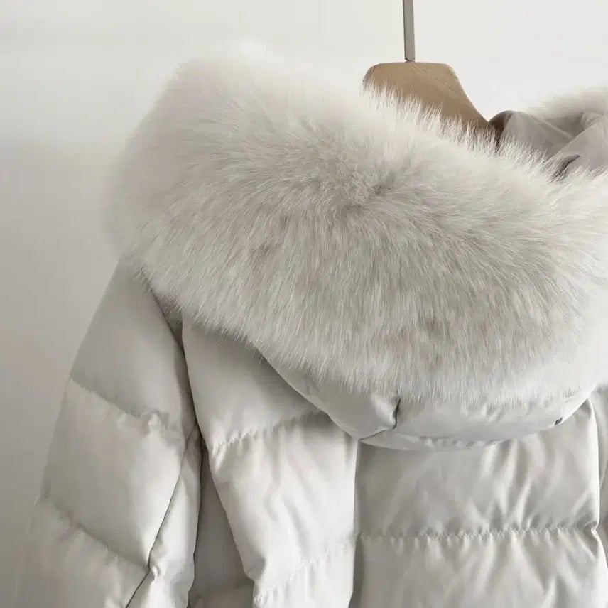 [BUNJANG] J.KOKO Saga Fox 100 Goose Down Long Padded Coat Black / (에눌가능!!)제이코코 사가폭스100 구스 롱패딩 폭스퍼 롱패딩 블랙