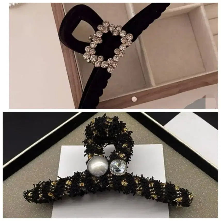 [BUNJANG] Hair Clip Set / (새상품)헤어집게핀2종