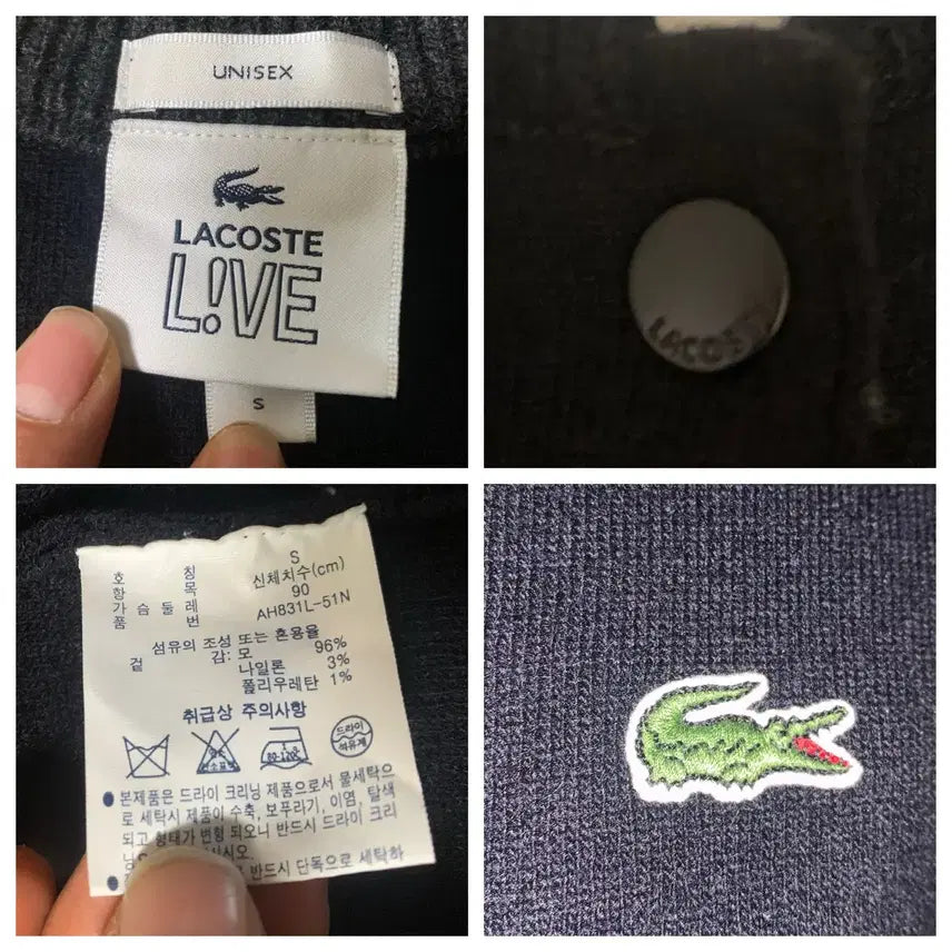 [BUNJANG] Lacoste Live Unisex Monit Blue Blouson Jacket / 라코스테 라이브 유니섹 모니트블루종 자켓