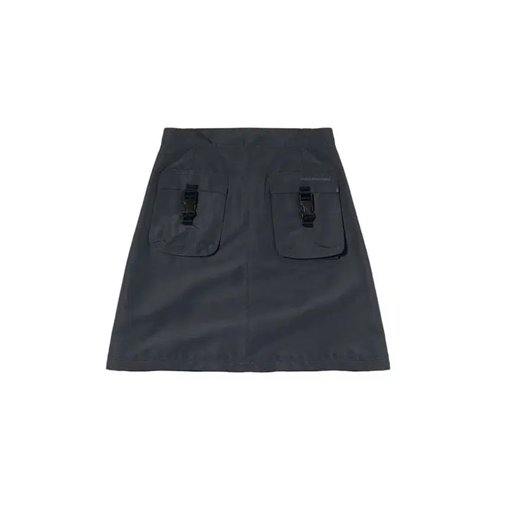 [BUNJANG] Suu Koisei O Kago Pocket Skirt Blue Gray / suu 코이세이오 카고 포켓 스커트 블루그레이