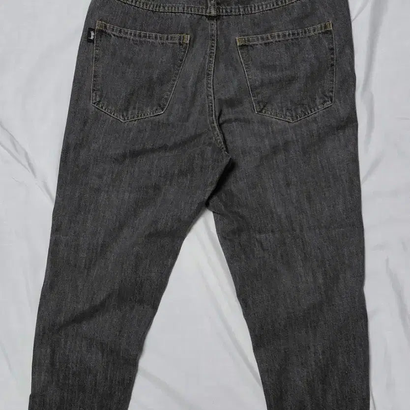 [BUNJANG] Stüssy Japan Vintage Black Denim Jeans (Cut-off Custom) / [S] 스투시 재팬 빈티지 흑청 데님 (컷오프 커스텀)