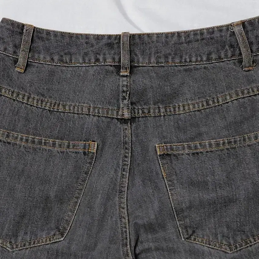 [BUNJANG] Stüssy Japan Vintage Black Denim Jeans (Cut-off Custom) / [S] 스투시 재팬 빈티지 흑청 데님 (컷오프 커스텀)