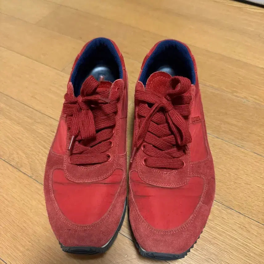 [BUNJANG] Prada Suede Sneakers Red 250 / 프라다 스웨이드 운동화 레드 250 6사이즈