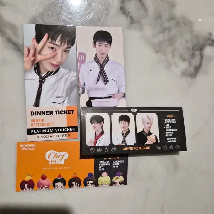 [BUNJANG] ENHYPEN Sunoo Basic Chef Photocard / 엔하이픈 월드)))) 쉐프 베이직 선우