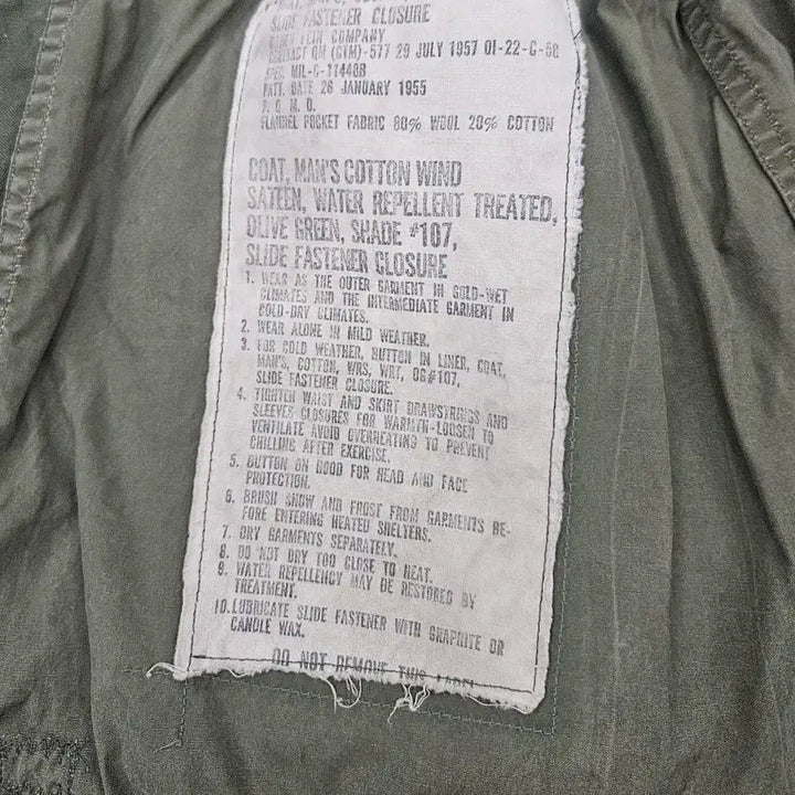 [BUNJANG] US Army M51 Full Patch Jacket - LARGE SHORT / [최종할인] 오리지널 미군 M51 풀패치 자켓 LARGE SHORT
