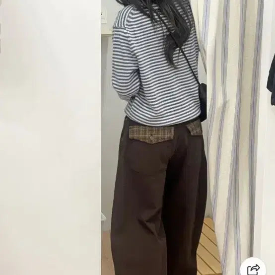 [BUNJANG] Psy Shop Surf Stripe Knit Top / 프사이샵 서프 스트라이프 니트 소라 블루