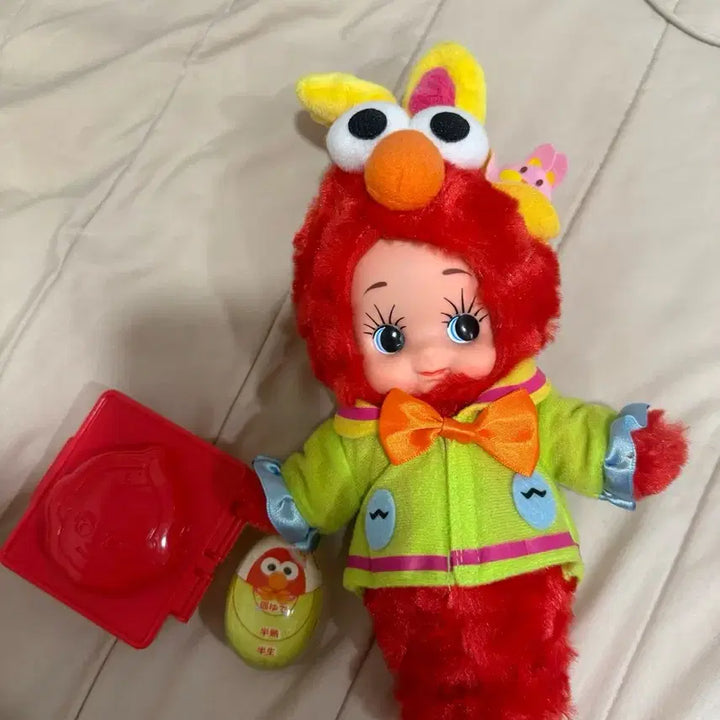 [BUNJANG] Elmo Easter Special Q-Pi Doll / (희귀) 엘모 큐피 부활절
