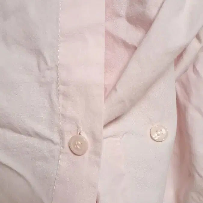 [BUNJANG] Pink Crop Shirt / 핑크 크롭 셔츠