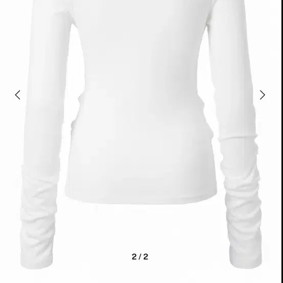 [BUNJANG] Inegi Buckle Strap Long Sleeve White Top / 새상품) 이네기 버클 스트랩 롱 슬리브 화이트