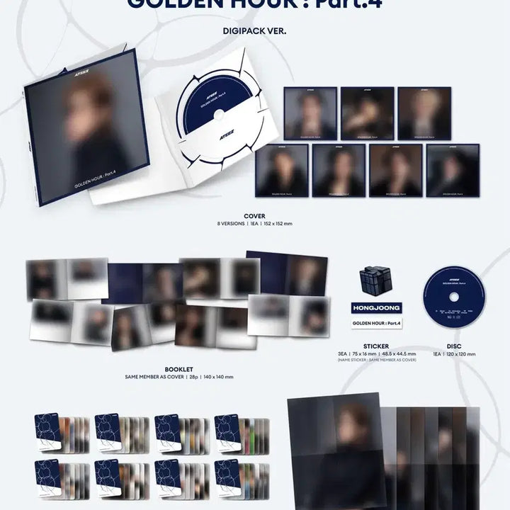[BUNJANG] ATEEZ Seonghwa Golden Hour: Part.1 Digipack (Sealed) / 미개봉) 에이티즈 골든아워4 디지팩 (성화)