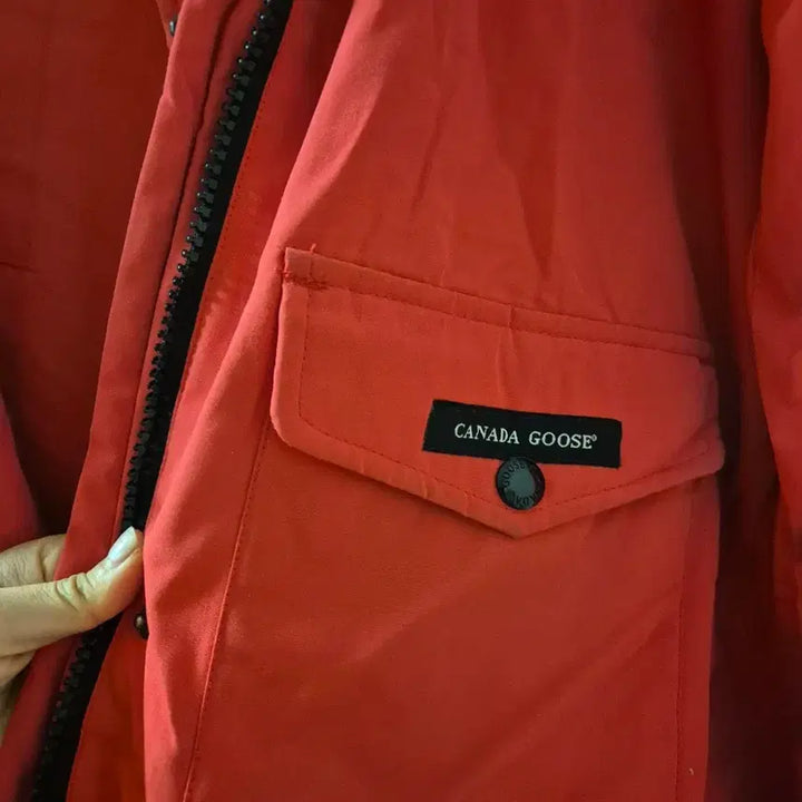 [BUNJANG] Canada Goose L Red Padded Jacket / 캐나다구스 패딩 L 레드