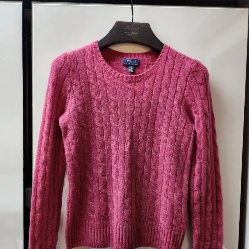 [BUNJANG] Polo Violet Pink Knit Sweater / 폴로 니트