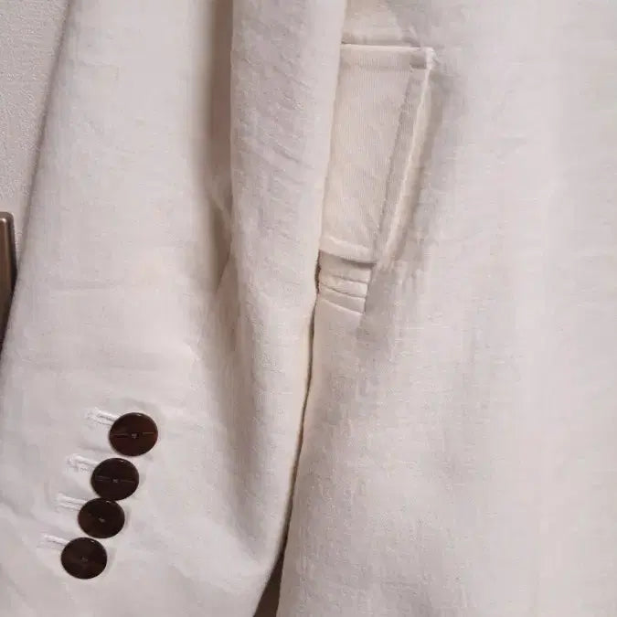 [BUNJANG] Double Button Jacket / 화이트 더블버튼 자켓 55 66